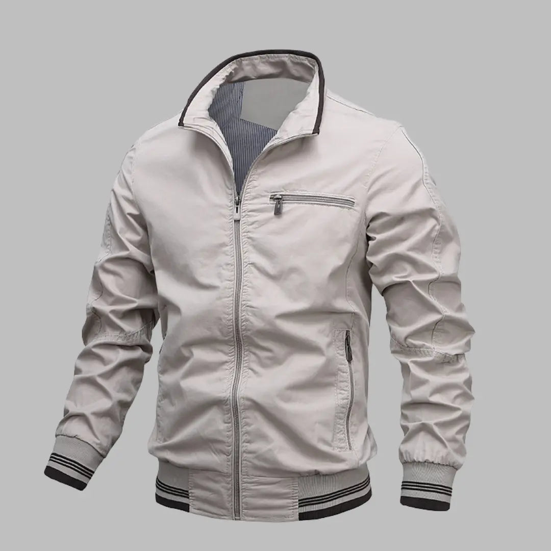 Washed cotton jacket men's new solid color casual jacket men's cross-border supply factory direct sales tops men's clothing  NowoczesnyPan