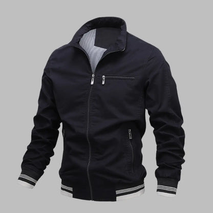 Washed cotton jacket men's new solid color casual jacket men's cross-border supply factory direct sales tops men's clothing  NowoczesnyPan